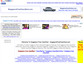 singaporefreeclassified.com screenshot