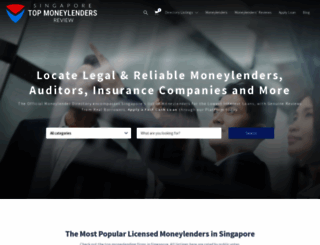 singaporetopmoneylenders.com screenshot
