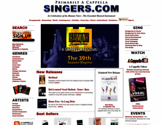singers.com screenshot