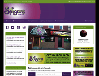 singerskaraokeclub.com screenshot