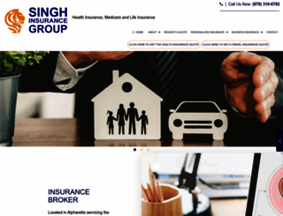 singh-insurancegroup.com screenshot