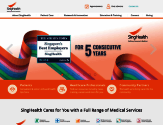 singhealth.com.sg screenshot