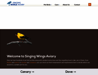 singing-wings-aviary.com screenshot