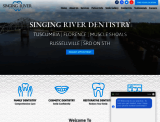 singingriverdentistry.com screenshot