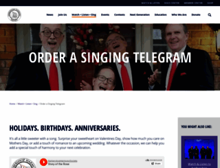 singingvalentines.com screenshot