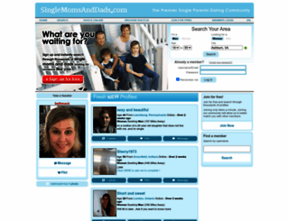 singlemomsanddads.com screenshot