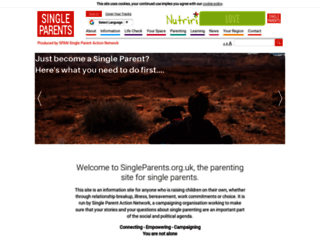 singleparents.org.uk screenshot