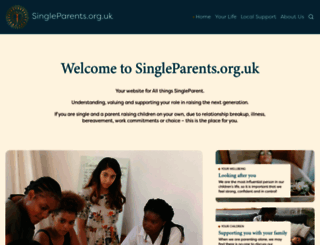 singleparents.org.uk screenshot