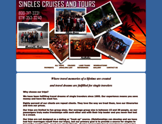 singlescruisesandtours.com screenshot