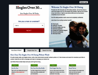 singlesover30.co.uk screenshot