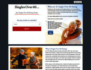 singlesover60.co.uk screenshot