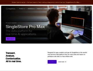 singlestore.com screenshot