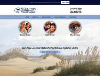 singletonvisioncenter.com screenshot