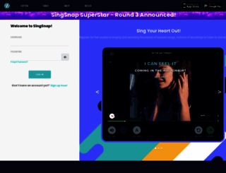 singsnap.com screenshot