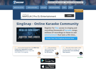 singsnap.net screenshot