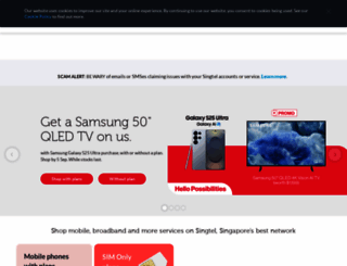 singtel.com.sg screenshot