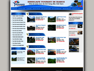 sinhcafetour.com.vn screenshot