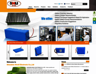 sinoli-batteries.com screenshot