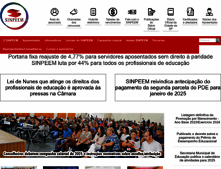 sinpeem.com.br screenshot