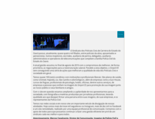 sinpolce.org.br screenshot