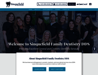 sinquefieldfamilydentistry.com screenshot