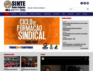 sinte-sc.org.br screenshot