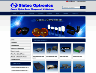 sintecoptronics.com.sg screenshot