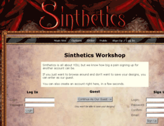 sinthetics.heroku.com screenshot