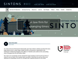 sintons.co.uk screenshot