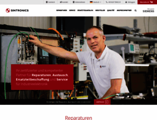 sintronics.de screenshot