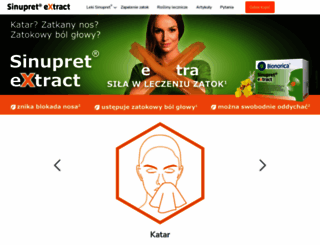 sinupret.com.pl screenshot