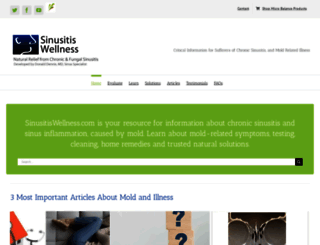 sinusitiswellness.com screenshot