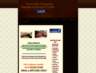 siouxfallsmassage.net screenshot