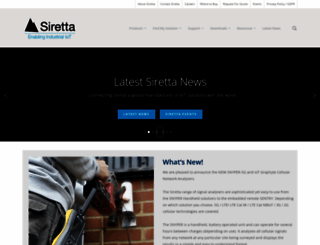 siretta.co.uk screenshot