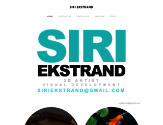 siriekstrand.com screenshot