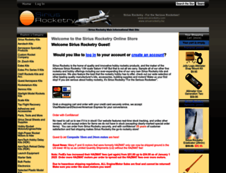 siriusrocketry.biz screenshot