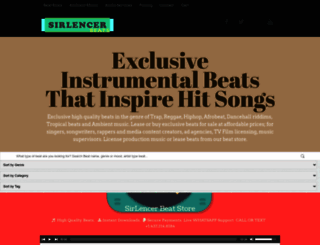 sirlencerbeats.com screenshot
