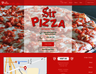 sirpizzafranklinpark.com screenshot