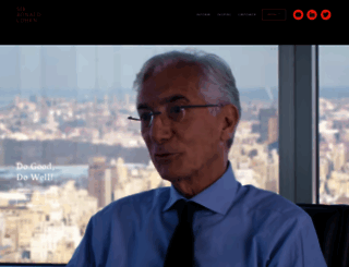 sirronaldcohen.org screenshot