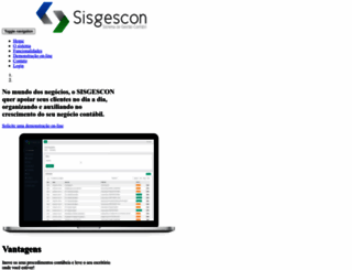 sisgescon.com.br screenshot