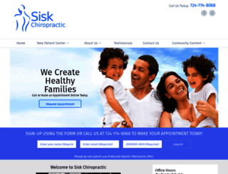 siskchiropracticoffice.com screenshot