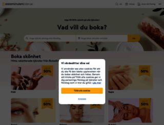 sistaminutentider.se screenshot
