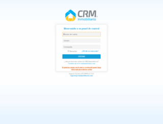 sistema.crminmobiliario.com screenshot