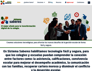 sistemasaberes.com screenshot