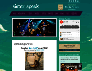 sisterspeakmusic.com screenshot