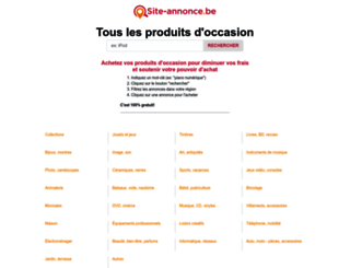 site-annonce.be screenshot