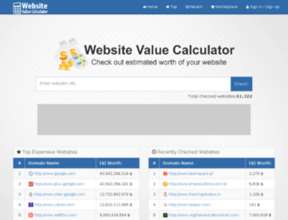 site-value-checker.com screenshot