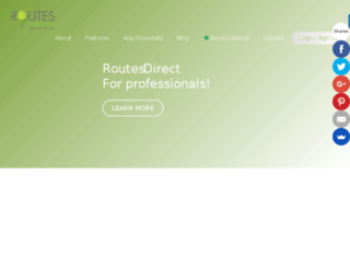 site.routesdirect.com screenshot