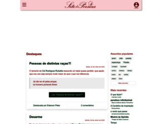 sitedepoesias.com screenshot