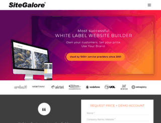 sitegalore.in screenshot